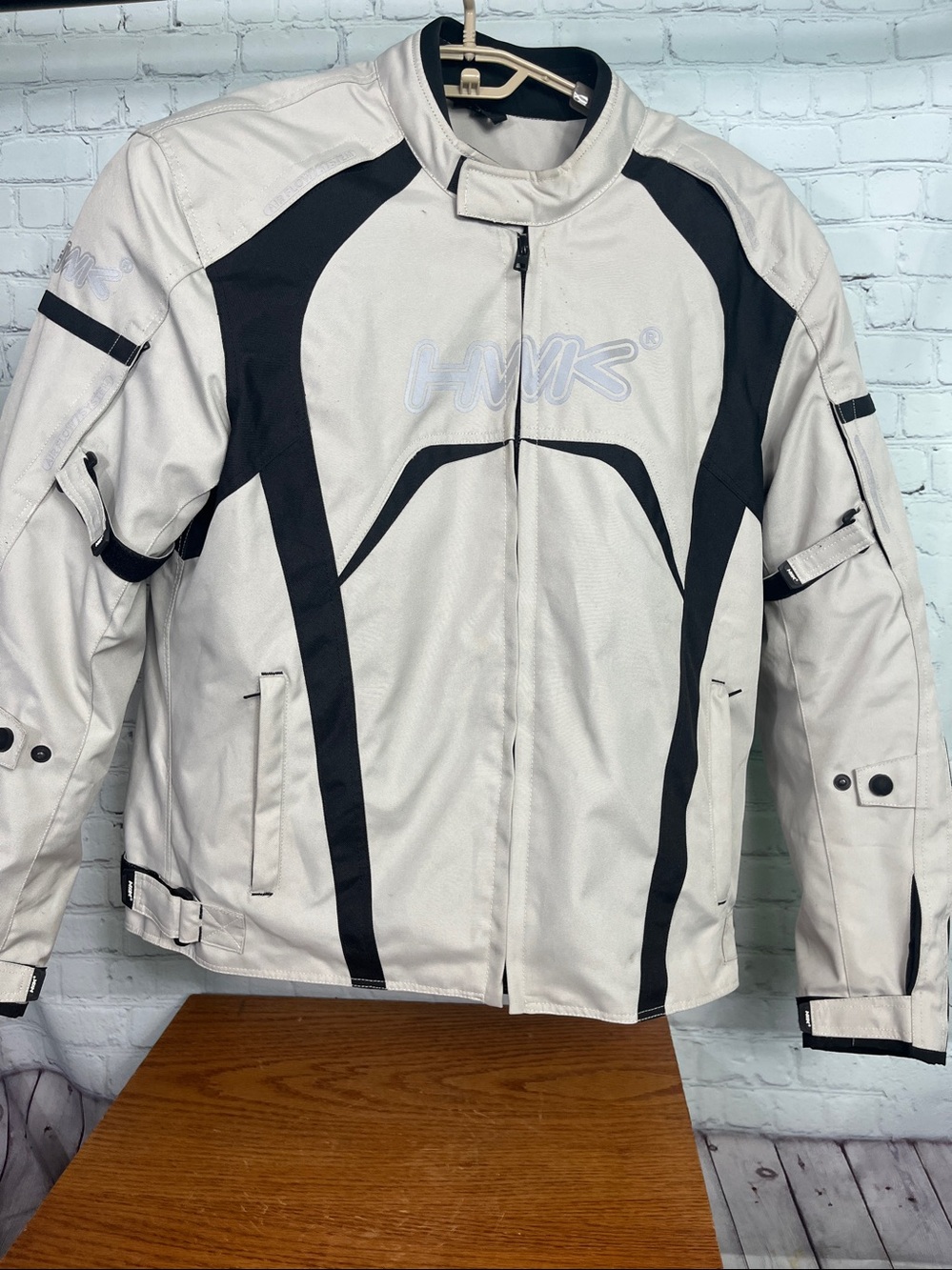 HWK motorcycle jacket.  Protective riding gear.  Size we XL